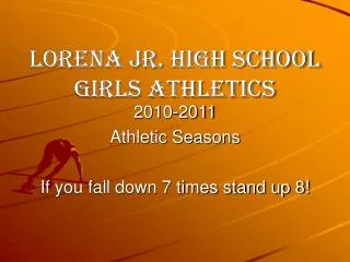 Lorena Jr. High School Girls Athletics