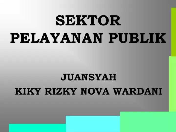 sektor pelayanan publik