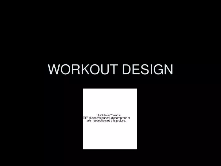 workout design