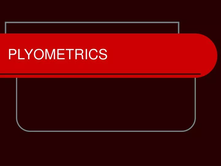 plyometrics