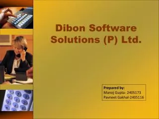 Dibon Software Solutions (P) Ltd.