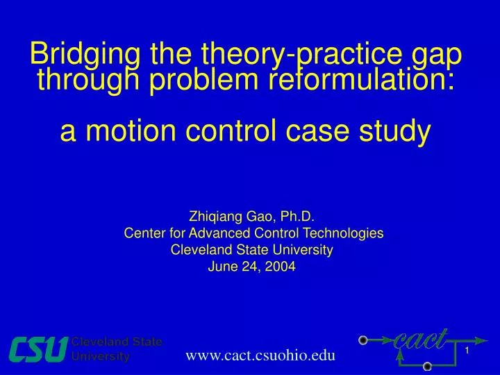 bridging the theory practice gap through problem reformulation a motion control case study