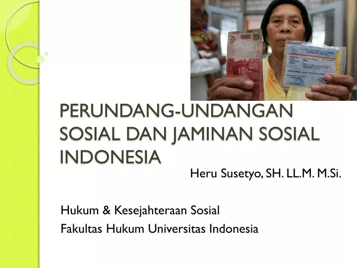 perundang undangan sosial dan jaminan sosial indonesia