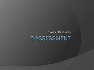 E-Assessment