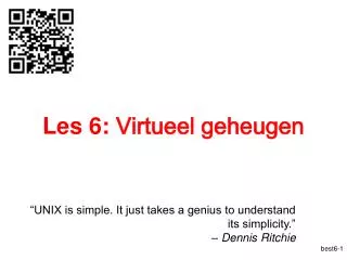les 6 virtueel geheugen