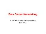 Data Center Networking - slide 1