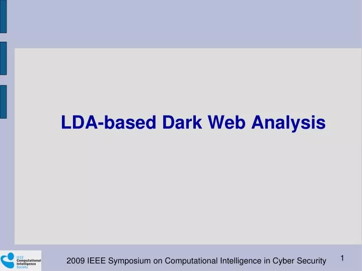 lda based dark web analysis