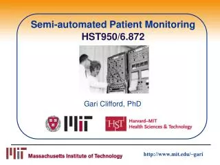 Semi-automated Patient Monitoring HST950/6.872