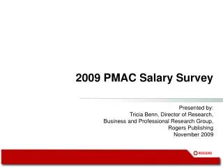 2009 PMAC Salary Survey