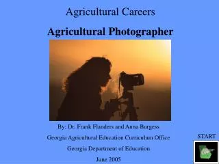 Agricultural Careers Agricultural Photographer