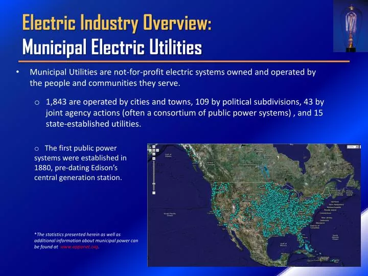 electric industry overview municipal electric utilities