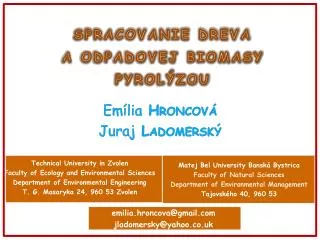 spracovanie dreva a odpadovej biomasy pyrol zou