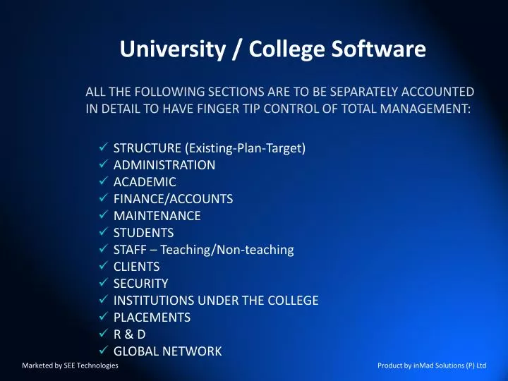 university college software