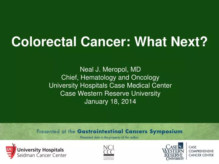 colorectal cancer what next