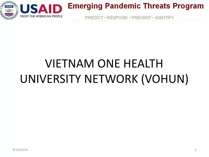 vietnam one health university network vohun