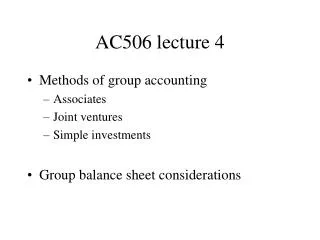 AC506 lecture 4