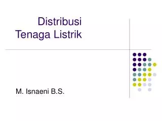 distribusi tenaga listrik