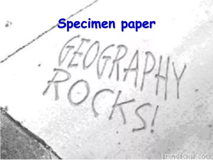 specimen paper