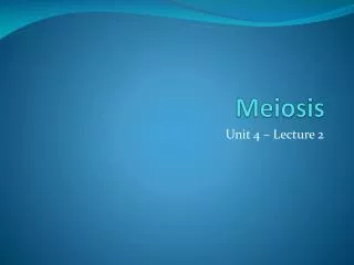 Meiosis