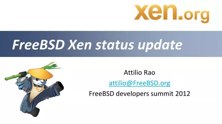 freebsd xen status update