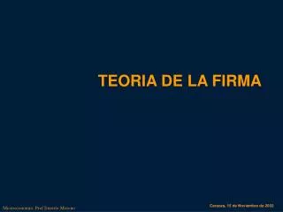 TEORIA DE LA FIRMA