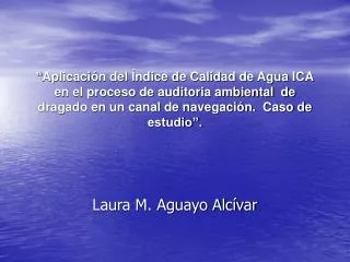 laura m aguayo alc var