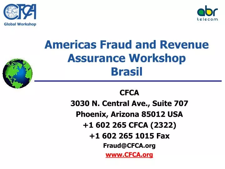americas fraud and revenue assurance workshop brasil