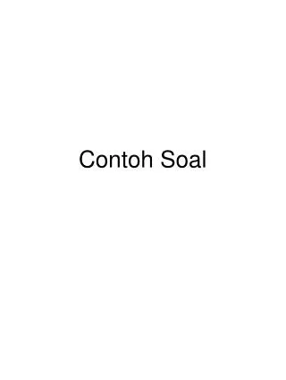 contoh soal