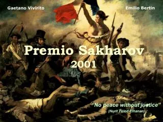 premio sakharov 2001