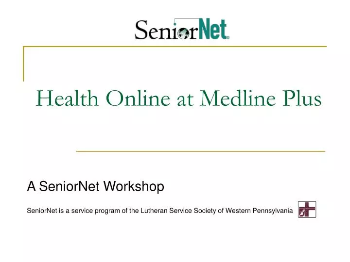 health online at medline plus