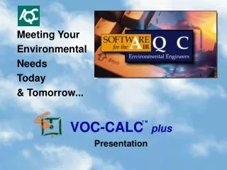 Meeting Your Environmental Needs Today &amp; Tomorrow...