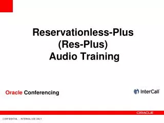 Reservationless-Plus (Res-Plus) Audio Training