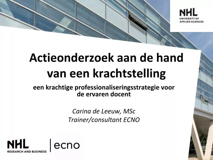 actieonderzoek aan de hand van een krachtstelling