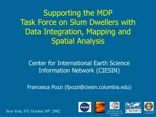 Center for International Earth Science Information Network (CIESIN)