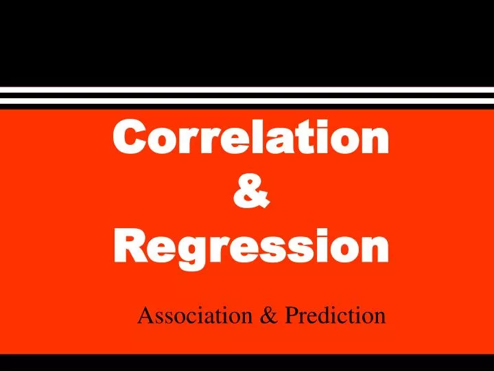 correlation regression