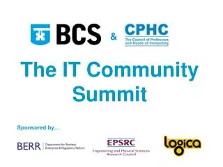 The IT Community Summit