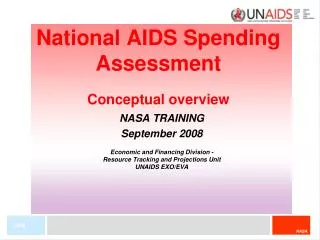National AIDS Spending Assessment Conceptual overview
