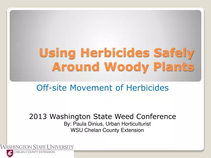 using herbicides safely around woody plants
