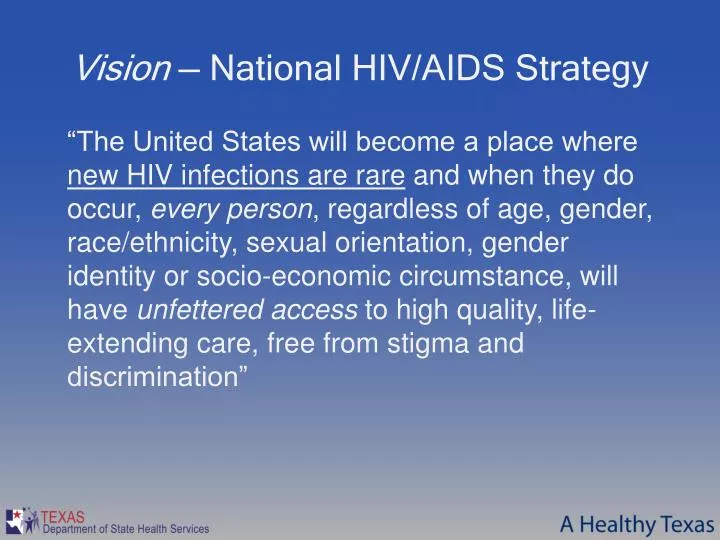 vision national hiv aids strategy