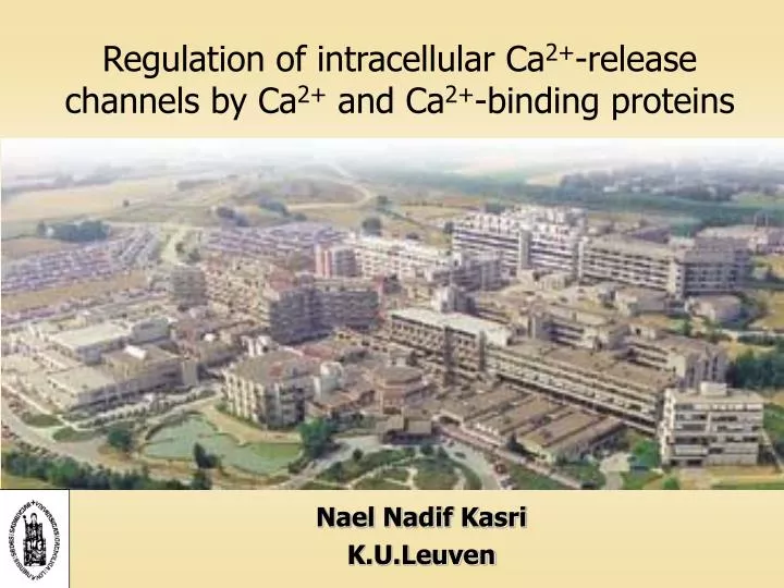regulation of intracellular ca 2 release channels by ca 2 and ca 2 binding proteins