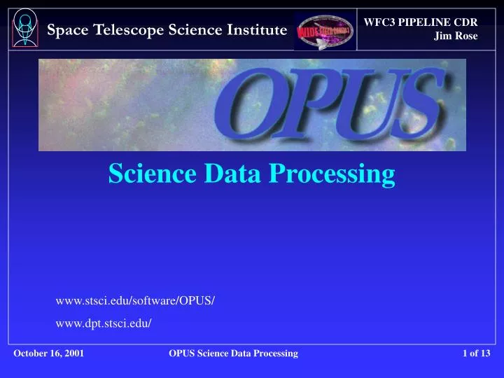 science data processing