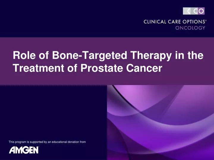 role of bone targeted therapy in the treatment of prostate cancer