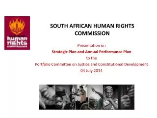 SOUTH AFRICAN HUMAN RIGHTS COMMISSION