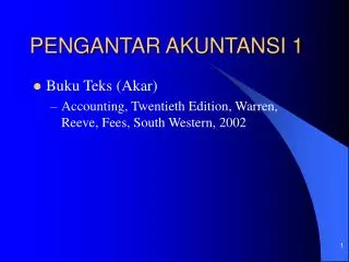 pengantar akuntansi 1