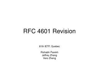 RFC 4601 Revision
