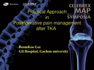 Practical Approach in Postoperative pain management after TKA