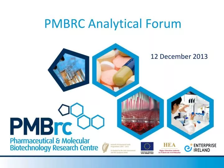 pmbrc analytical forum