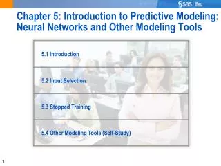 Chapter 5: Introduction to Predictive Modeling: Neural Networks and Other Modeling Tools