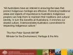 Reforms to Protect Indigenous Heritage: Have Your Say! - slide 1