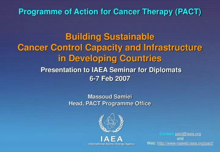 programme of action for cancer therapy pact